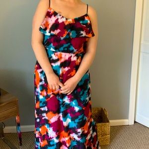 Multicolor Maxi Dress Size 14
